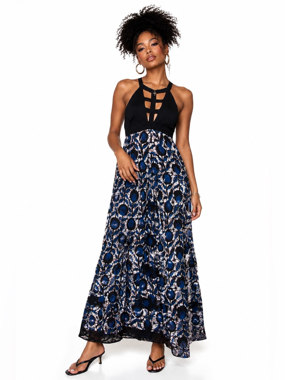 Free People Batik Kenya Dress Boho Maxi sz 2 NWOT